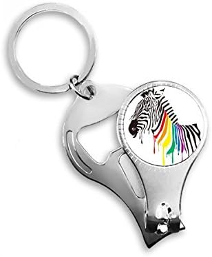 Pinto LGBT Виножито боја шема на боја на нокти прстен прстен клуч за шишиња со шише со шише, клипер