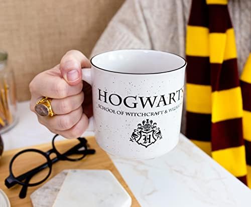 Хари Потер Хогвортс лого керамички камперски кригла | БПА без патување кафе за еспресо, кофеин, какао, | Дома и кујна суштински