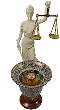 Темида Скулптура Божица на правдата-питагора купот На Правдата