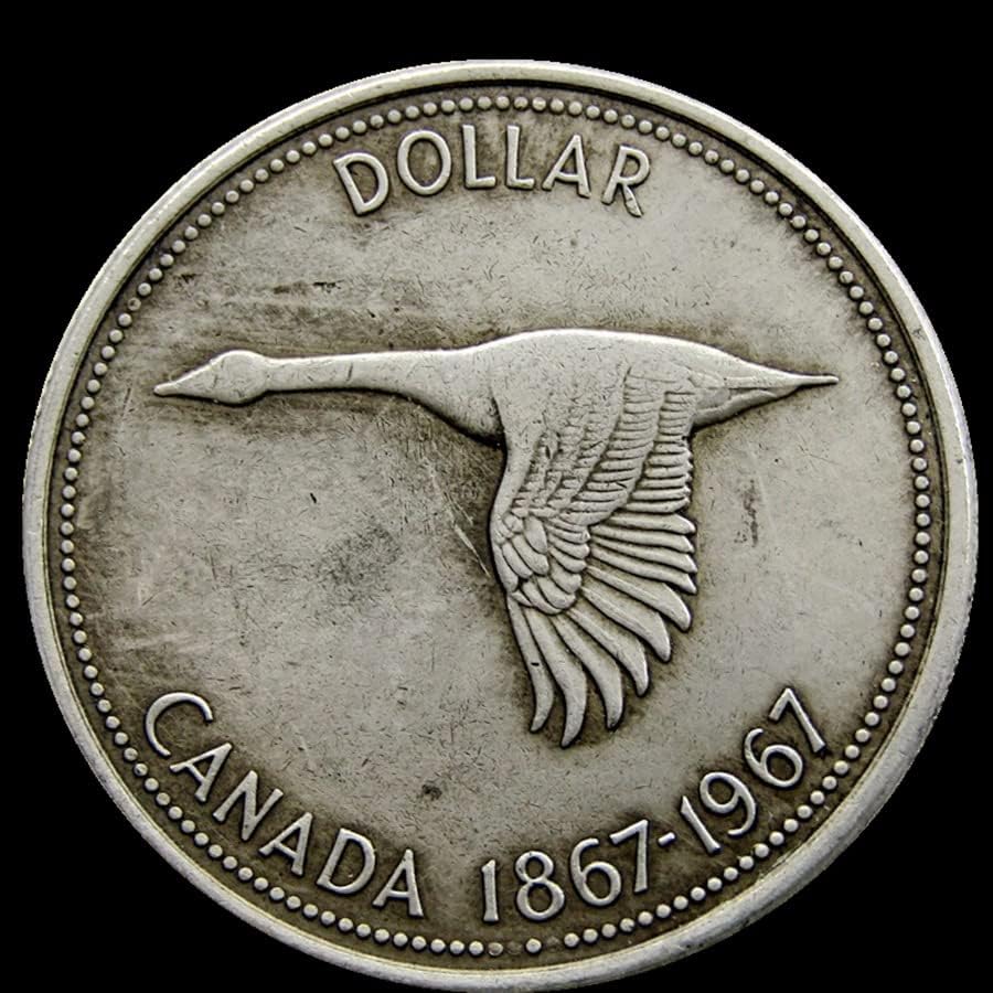 Канадски Долар 1967 Странски Реплика Комеморативна Монета