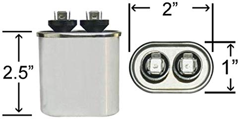 Климатек Овален Кондензатор-одговара на рем 43-19182-16 | 15 уф МФД 370/440 ВОЛТ ВАЦ
