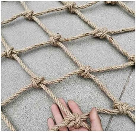 Ouyoxi рачно ткаени коноп јаже мрежи 6мм дебела јута јаже мрежа, коноп јаже нето-скала играчка игра играчка салата виси за замав