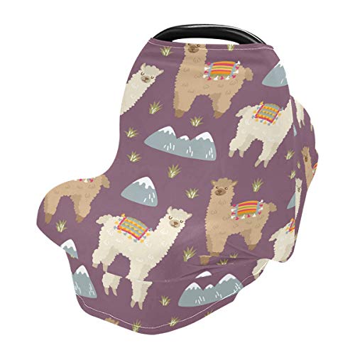 Слатко капаци на седиштето за бебиња со алпаки - Високо столче затегната марама за медицинска сестра, мулти -употреба на крошна