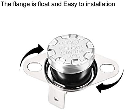 uxcell KSD301 Термостат 90°C/194°F 10a Нормално Отворете N. O Прилагодете Го Прекинувачот За Температура На Дискот За Машина за Кафе