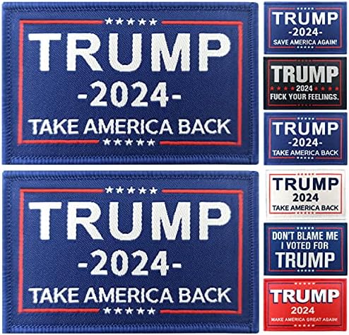 JBCD 2 пакет Доналд Трамп знаме 2024 Печ земи Америка назад знамиња закрпи тактички претседател лепенка на гордоста на знамето за