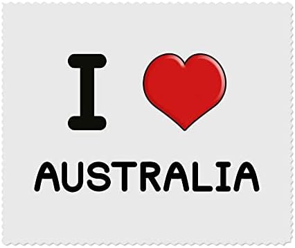 Азиеда 2 x 'Јас ја сакам австралијата' микрофибер леќи/чаши за чистење на крпи за чистење