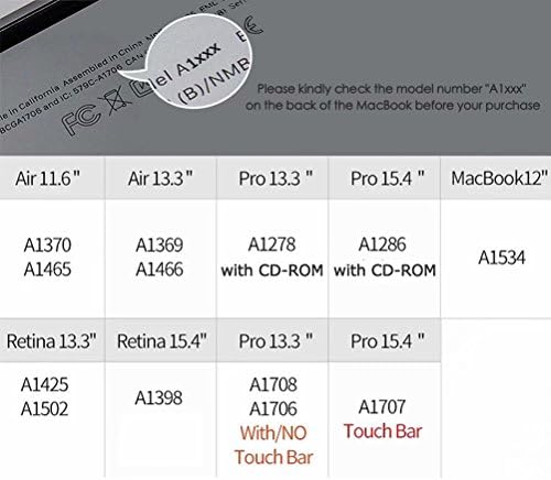 Налепници на MacBook, Maetek Отстранлив винил декорации налепница кожа, еколошки водоотпорни налепници за Apple Mac Pro 13 2017/ Објавување