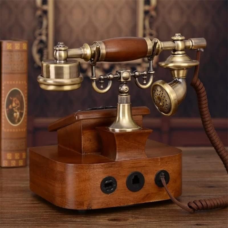 ZSEDP Антички европски ретро фиксна телефонска фиксна телефон со фиксен телефон за време