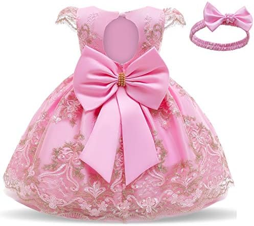 NNJXD Дете Принцеза Цвет Фустан Бебе Девојки Роденден Свадба Партија Фустани