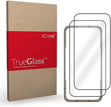 ИЦАРЕЗ целосна покриеност на калено стакло за стакло за iPhone 14 Pro Max 6,7-инчи 2022 [2-пакет] Инсталација за пријателски послужавник