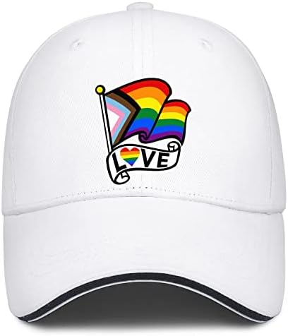Гордост капа ЛГБТ вина од виножито, прилагодлива мрежа за бејзбол капа за мажи жени геј гордост капа за дневна употреба од празник