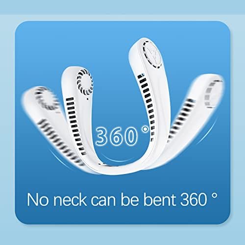 Atinetok Преносен носат за носење на лични навивачи на вратот- USB полнење 360 ° Cool-ing Без коса за извртување на косата со
