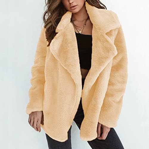 Foviguo долг палто, долга ракав убава долга јакна за жени датум ноќ зимска удобност скута цврста јакна во боја