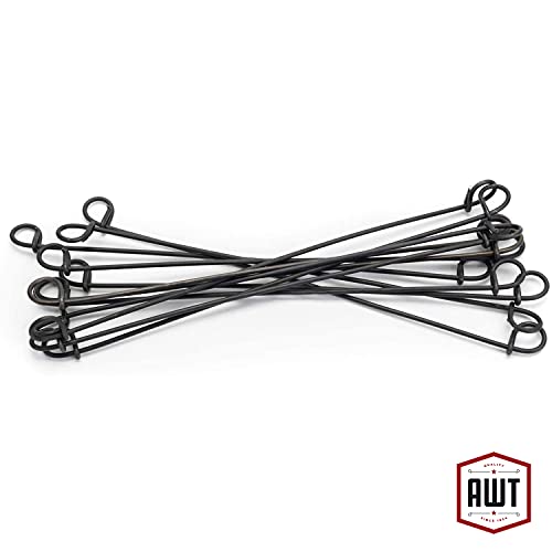 Врски со жица од американска жица со реда - 6 , кабел за засилување со двојна јамка со 16 мерачи со црна annealed челик и 1000 пакет - 16Black6