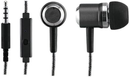 Сентри Индустрии Ад. Hm371 MicBuds Метални Стерео Ушни Пупки Со Вграден Микрофон, Црна