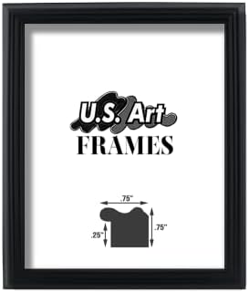 Уметнички рамки во САД 12x28 Традиционален стил Црна тенка