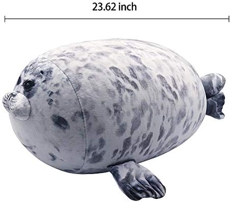 Jds ​​jds 23,6 мека заптивка полнета животинска перница за животинска перница Реална памучна заптивка плишна играчка симпатична