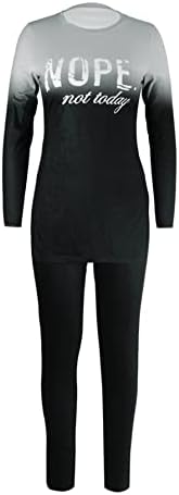 Г -динсис 2 парчиња облека за жени со краток ракав од страна на странични кошули со пулвер и панталони со високи половини со високи половини
