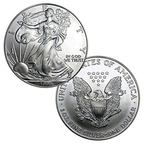 1998 година Американски сребрен орел 1 брилијантен нециркулиран