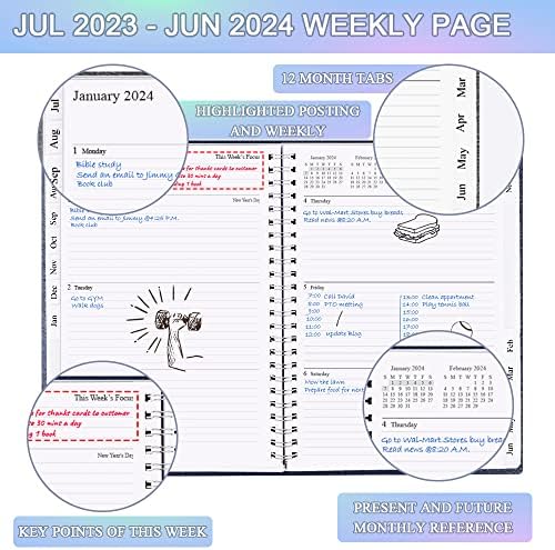 2023-2024 Планер-2023-2024 Неделен и месечен планер и весник за следење на целите, Планер 2023-2024 со 15 месечни, април 2023 година-јуни