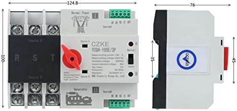 SKXMOD ICQ4-100E/3P 63A 100A Прекинувач За Автоматско Пренесување СО Двојна Моќност 220V AC 8kA Din Железнички Прекинувачи Прекинувачи