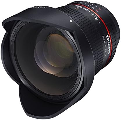 Samyang SYHD8M-C 8mm f/3.5 HD Објектив Со Отстранлив Аспиратор За Canon