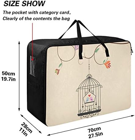 Торба за Складирање Облека Од емеливор Под Креветот За Ватенка-Торба За Организатори На Гроздобер Дизајн Со Голем Капацитет Со Патенти