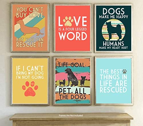 Глупави подароци од гуска, loveубовта е збор со четири нозе - спасувачки кучиња тематски простории за печатење на wallидови за печатење на wallидови