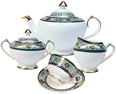 Shypt Bone China Chafe Cafe Поставете чај сад и чаша сет европски додатоци за кафе