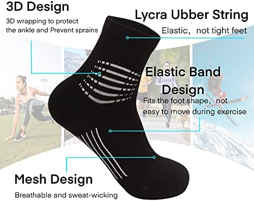 JDQ Глуждот компресија чорапи-15-20mmHg &засилувач; 20-30mmHg Ниско Намалување На Атлетски Трчање Чорапи за жени &засилувач; мажите