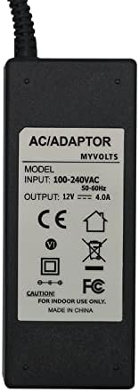 MyVolts 12V адаптер за напојување компатибилен со/замена за LG L1960TQ монитор - американски приклучок