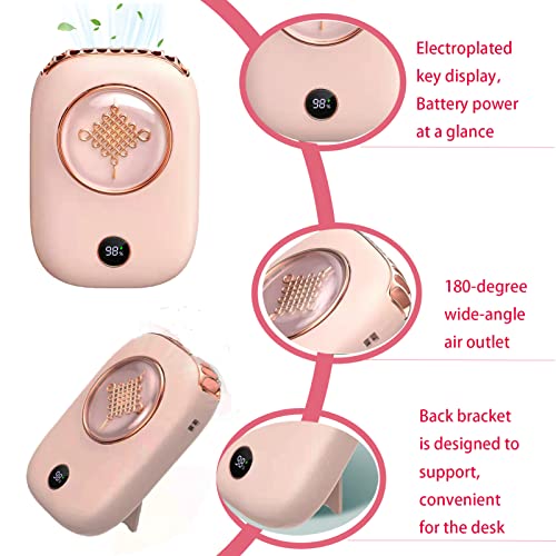 Вентилатор за преносни трепки на букис, мини вентилатор за висина на вратот со прилагодлива лента и заграда, USB рацете што можат