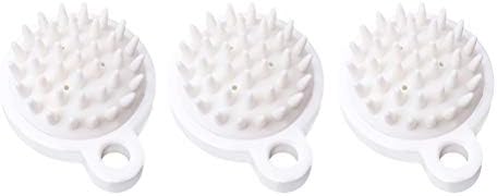 Doitool 3 парчиња силиконски четки за миење на главата на главата четки за шампони масовни масовни шампони