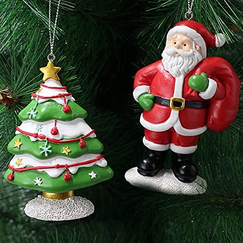 Божиќна приврзоци на Tgone Постави новогодишни украси за новогодишни украси за новогодишни божиќни куки за божиќни топка, јасни
