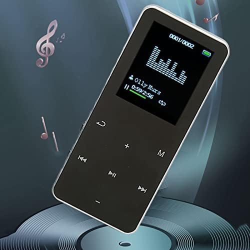 8 GB MP3 плеер, музички плеер со Bluetooth 4.2, 1,8 инчен екран на намалување на бучавата за намалување на загуби преносен MP4