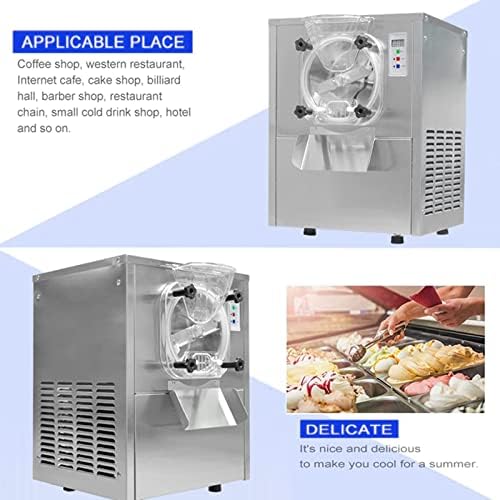 Комерцијален ETL Countertop Countertop Countertop Тешка машина за сладолед, мини -табела Топ 1400W Гелато Производител на сладолед, капацитет 15L/час