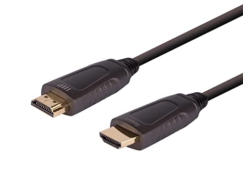 Monoprice AV 8K Активен HDMI кабел - 24 стапки Ултра голема брзина, овластен HDMI 2.1, AOC - Slimrun Series