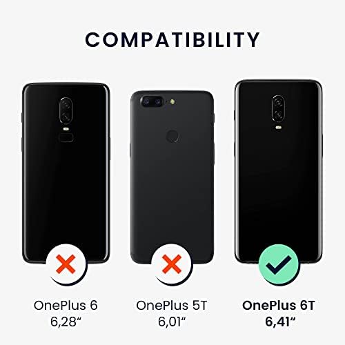 Kwmobile Случај Компатибилен Со OnePlus 6T-Случај Мека TPU Тенок Заштитен Капак За Телефон-Нане Мат