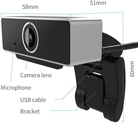 CYBERNOVA HD 1080p Веб Камера Видео Конференција Во Живо Класа Веб Камера Изградена Во Микрофон, USB2. 0 Интерфејс, Приклучок и Игра 2.0 ПРАТЕНИК