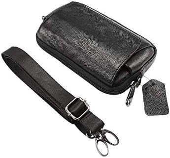Телефонски клип кутија Оригинална торба со кожен крст, компатибилен со Samsung Galaxy Note10/S20+/S20 Ultra/Note10+, чанти со чанти над рамото