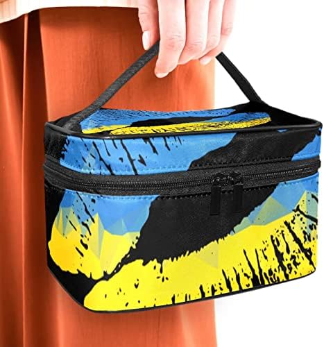 Тоалетна Торба, Козметичка Торба За Шминка За Патувања За Жени Мажи, принт За Усни во украински Стил