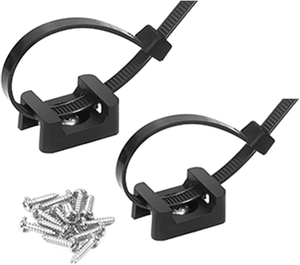 75 парчиња кабел за кабел Повратен тип на седло монтирање со 6 инчи и 0,19 инчи кабелски врски и завртка од не'рѓосувачки челик,
