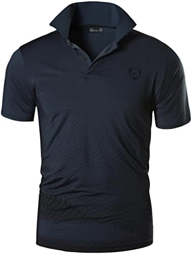 Sportides Машки кратки ракави суво вклопување спортски маички маици маици маички врвови poloshirt голф тенис куглање LSL195