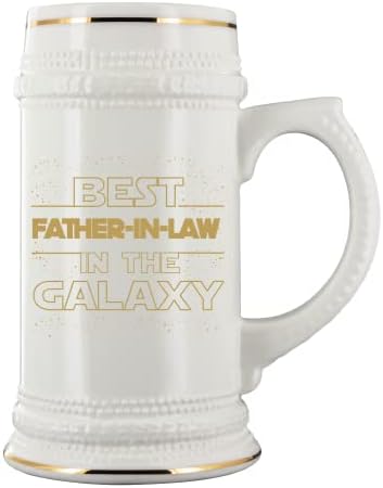Најдобар закон во галаксијата пиво кригла благодарност татковци ден роденденска Божиќна свадба идеја за фил -бонус тато од ќерка