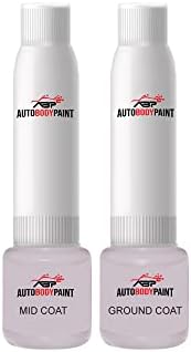 ABP Touch Up Basecoat Plus Clearcoat Plus Primer Spray Baint Комплет компатибилен со Carraraweiss Pearl Boxster Porsche