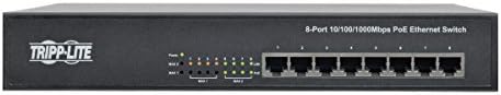Tripp Lite 8-порта Gigabit Ethernet Switch RackMount со POE Metal 1u 10/1 100/1000Mbps