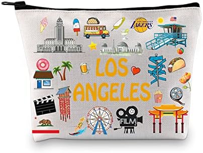 КСЈАНФА Лос Анџелес Подароци За Жени Лос Анџелес Козметичка Торбичка Подарок За Лос Анџелес Љубовник Одмор Подарок Патување Торбичка