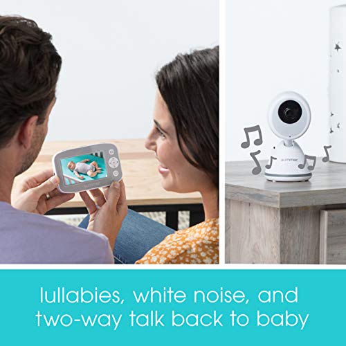 Лето Бебе Пиксел Кадет Видео Бебе Монитор со 4.3-Инчен Дисплеј Во Боја, Далечински Управувач Камера-Бебе Видео Монитор Со Појасни