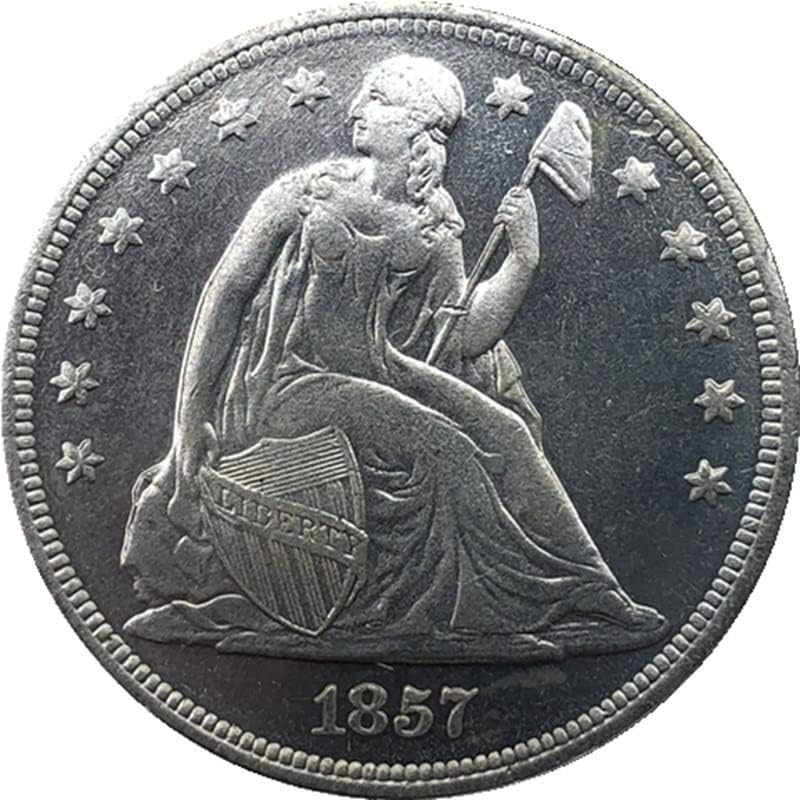 1857 Американски Монети Месинг Сребрени Монети Антички Занаети Странски Комеморативни Монети