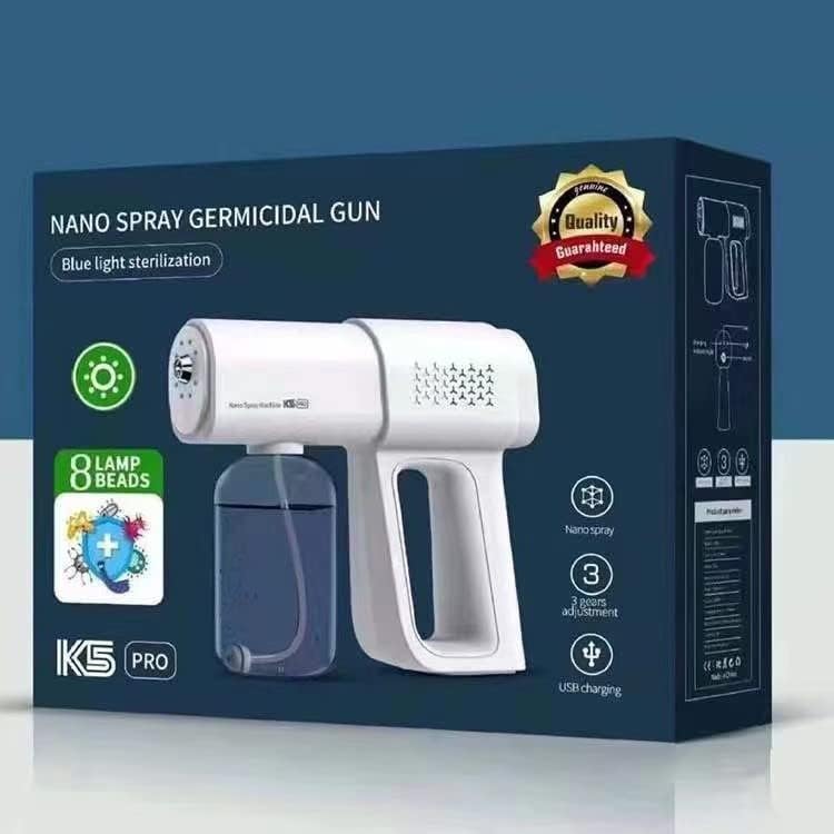 Mist Gun K5 Pro за училиште за безбедносен рачен санитатор магла за санитација на допир за подароци за автомобили за жени за дома